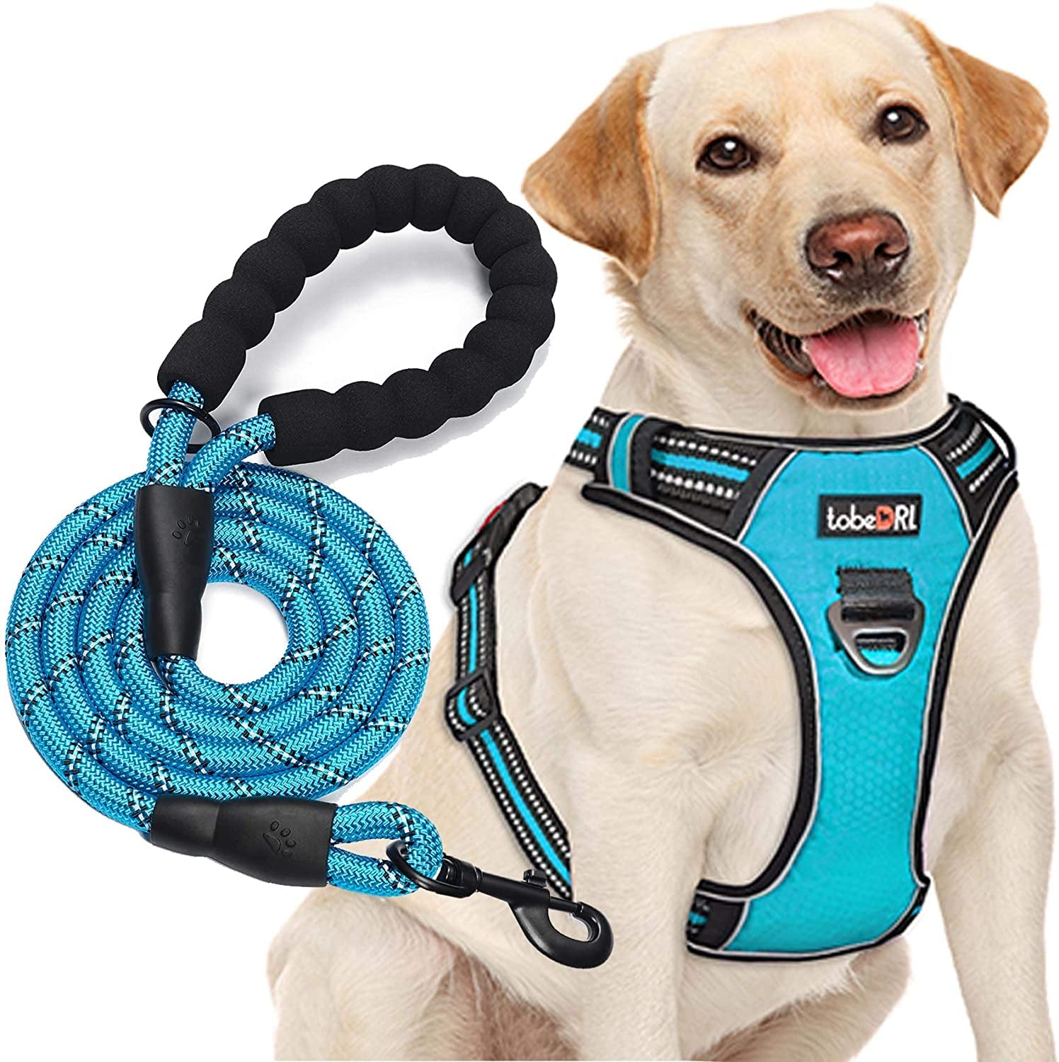 No Pull Dog Harness Adjustable Reflective Oxford Easy Control Medium Large Dog Harness