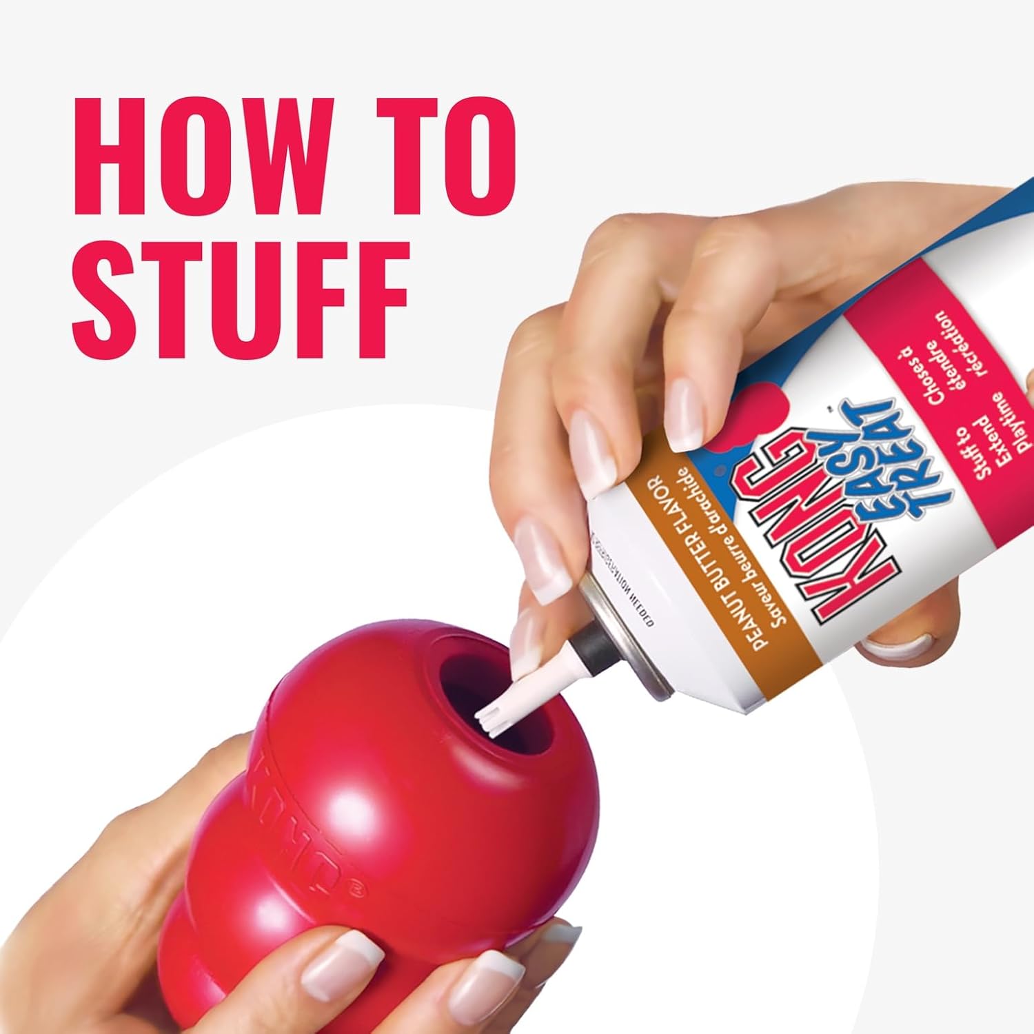 Classic Stuffable Dog Toy - Fetch & Chew Toy for Dogs - Treat-Filling Capabilities & Erratic Bounce for Extended Play Time - Durable Natural Rubber Material - for Small Dogs