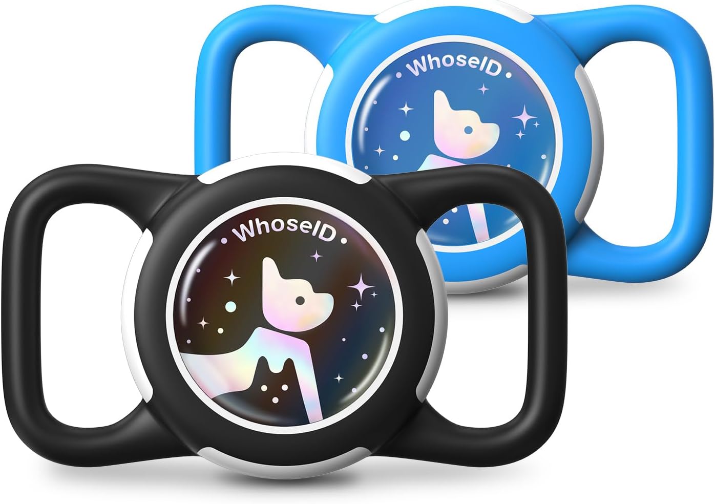 Waterproof Air tag Holder for Dog Collar, Soft Full-Body Protective Air tag Holder for Dog & Cat Collars