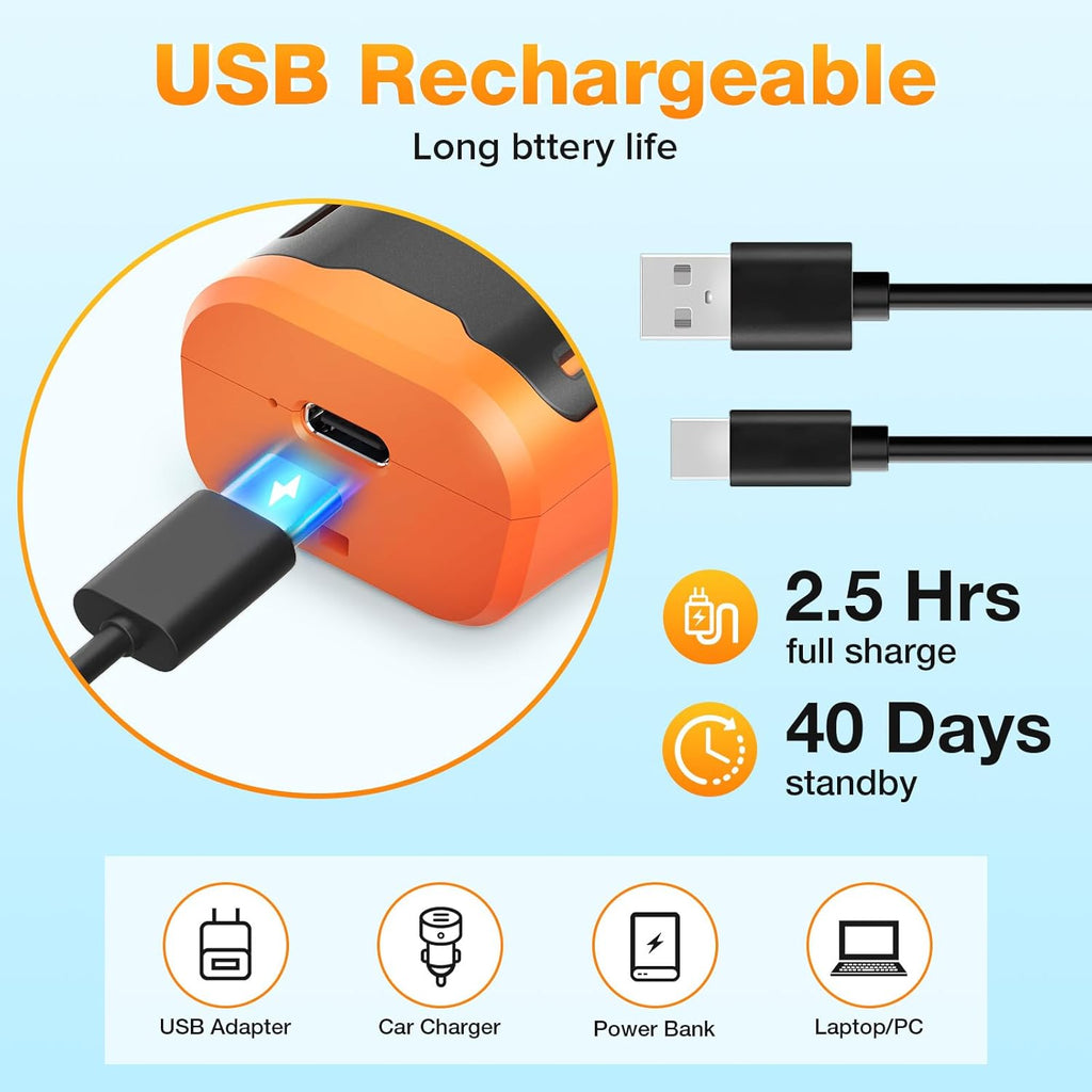 Dog Bark Deterrent Devices,Anti Barking Device for Dogs 23Ft Safe Range, Ultrasonic Bark Stopper with 3X Emitters