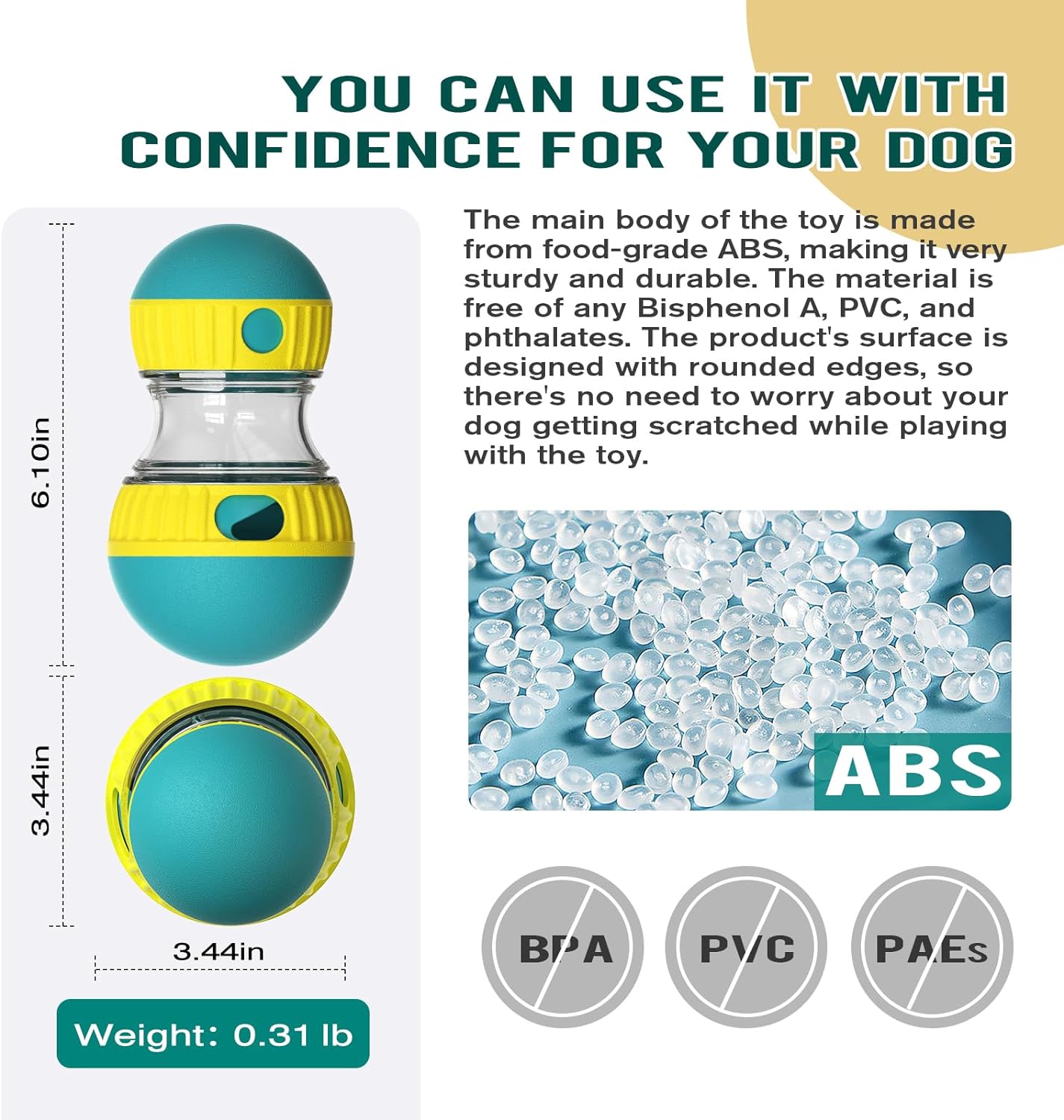 Dog Puzzle Toy Adjustable Treat Dispensing