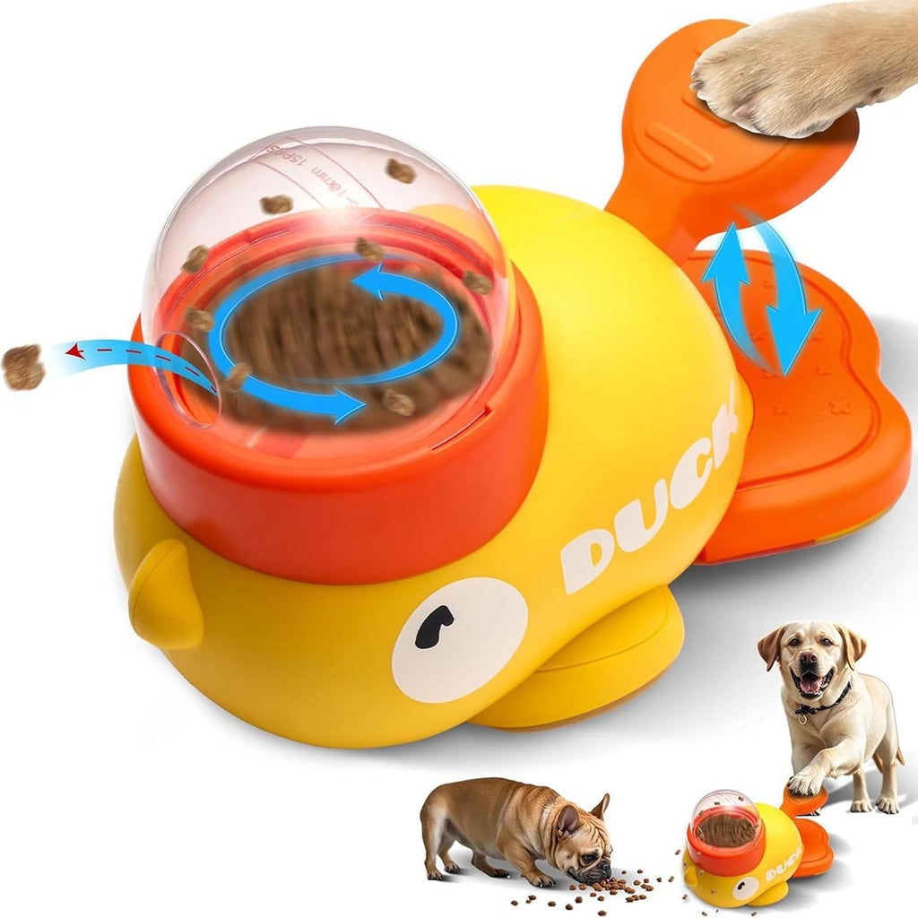  Duck Shape Slow Feeder for Small Medium Dogs Enrichment Toys, Promotes IQ Training Reduces Bloating Anti Gulping for Dogs and Cats