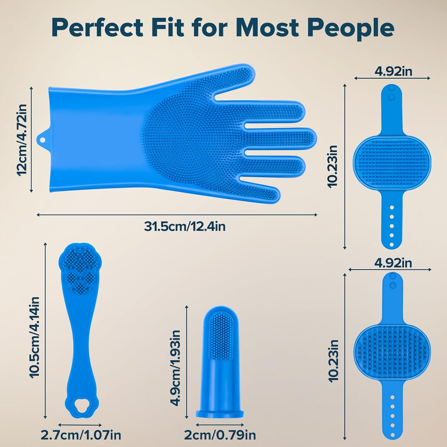 6PCS Pet Grooming Kit for Dogs, Cats and Horses