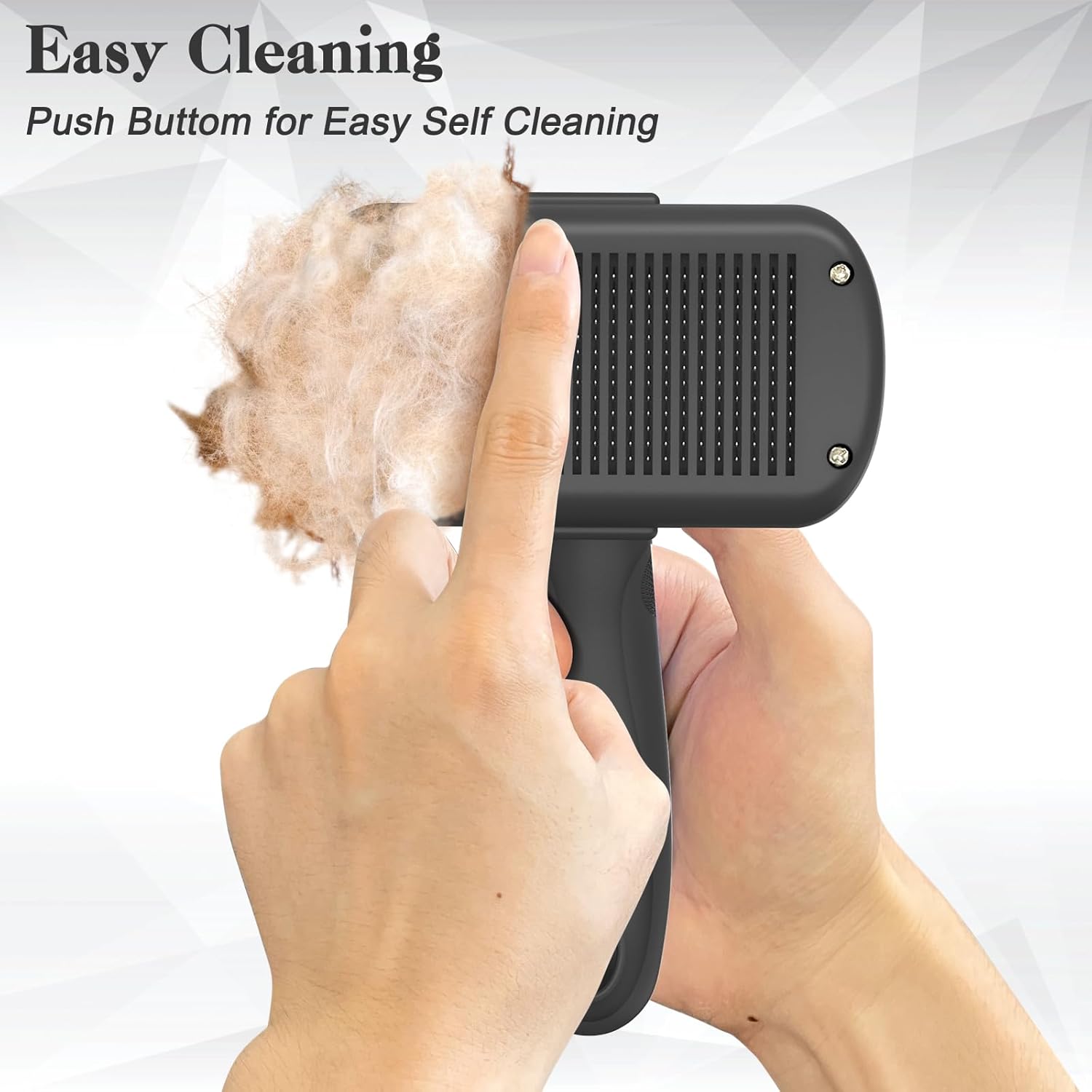 Self-Cleaning Shedding Brush - Skin Friendly Grooming Tool for Dogs, Cats, and Puppies