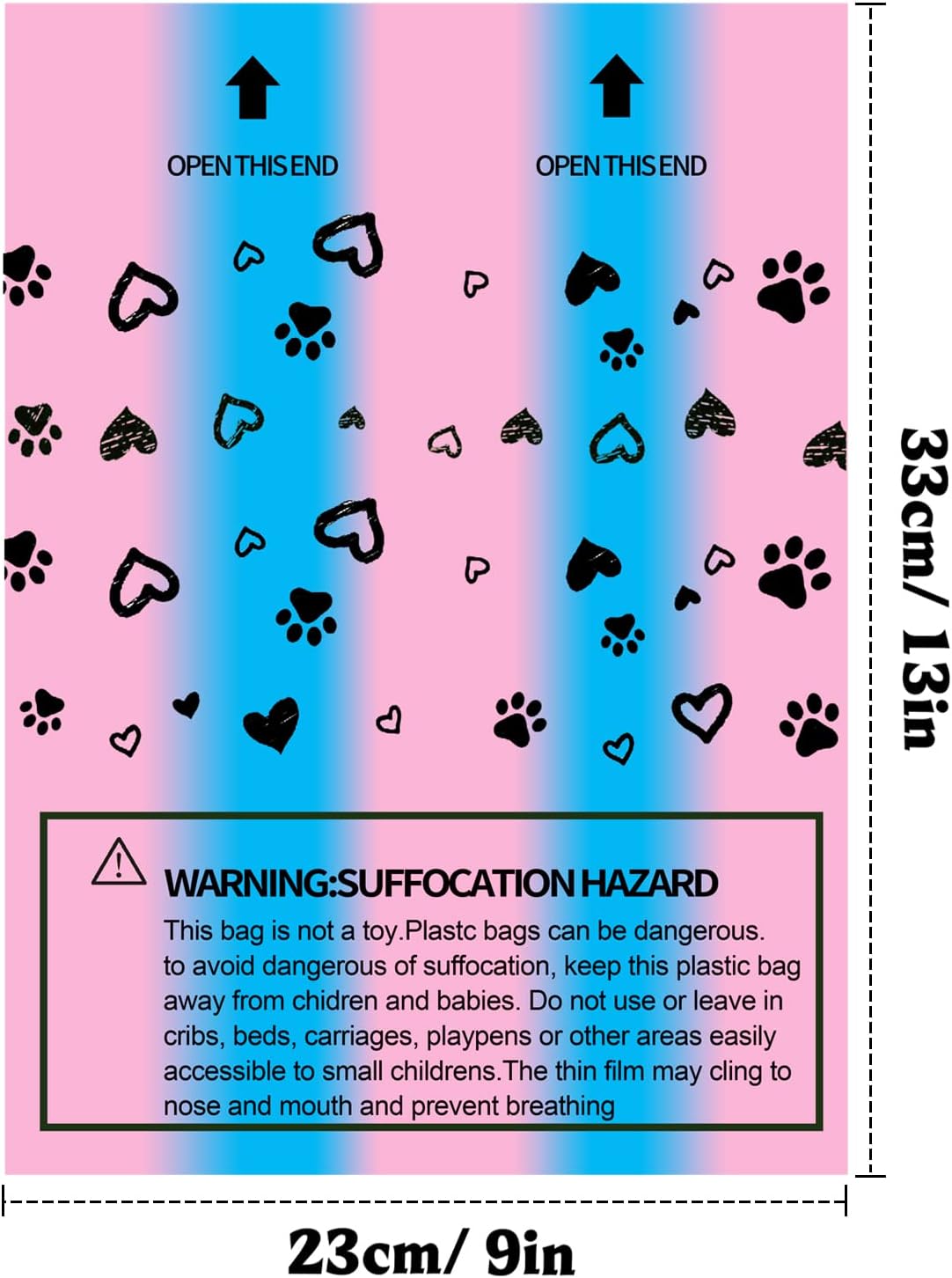 Dog Poop Bags Rolls: Leak-Proof Dog Waste Bags - Thick Poop Bags for Dogs Scented with Dispenser (60 Counts）