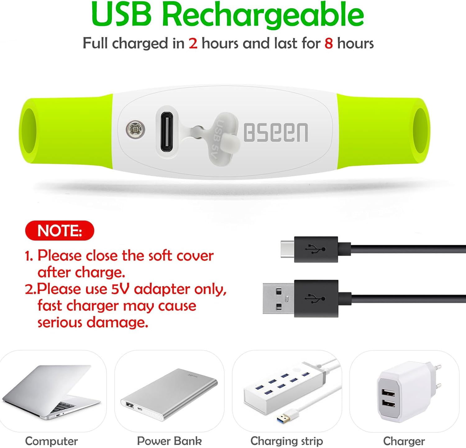 Led Dog Collar,  USB Rechargeable Flash Dog Necklace Ligh