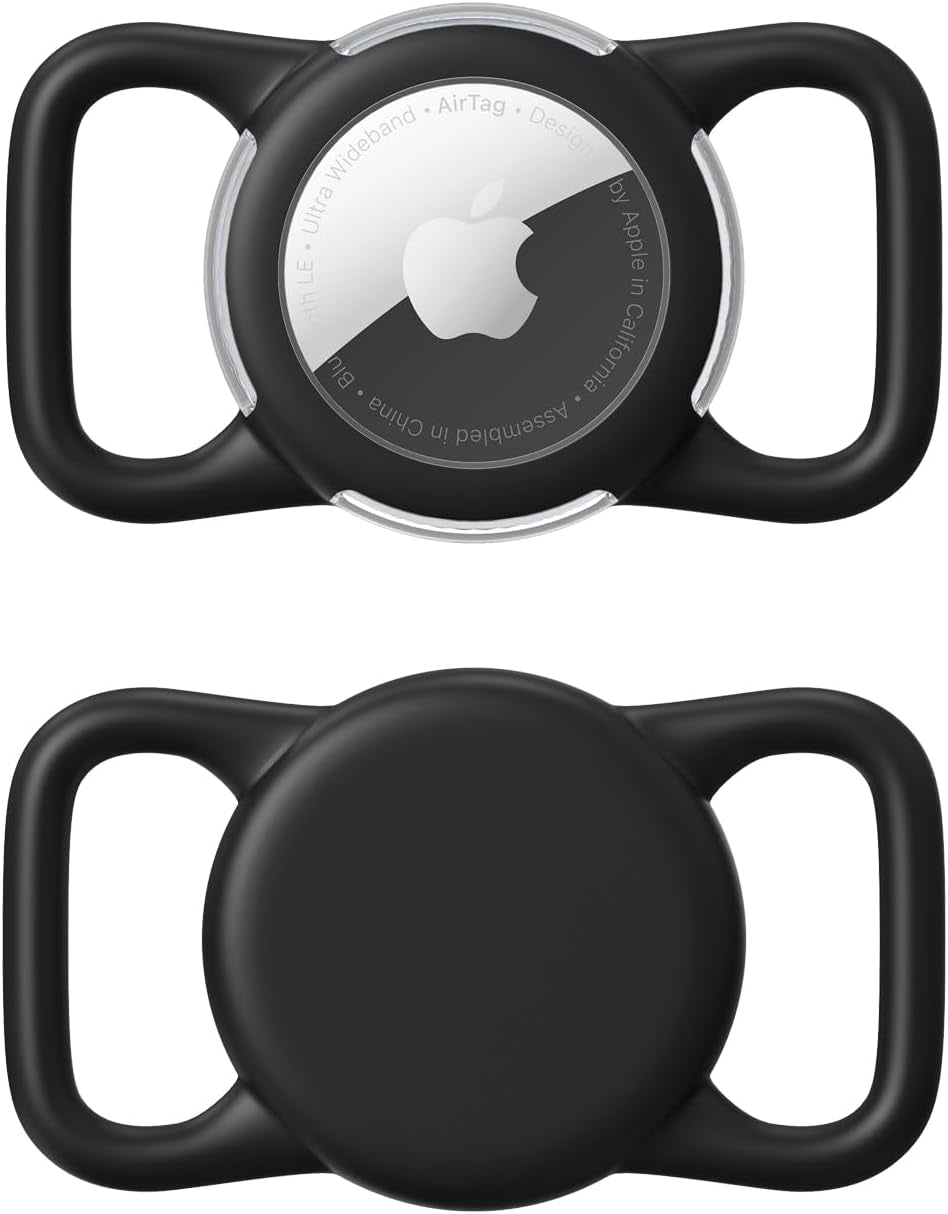 Waterproof Air tag Holder for Dog Collar, Soft Full-Body Protective Air tag Holder for Dog & Cat Collars