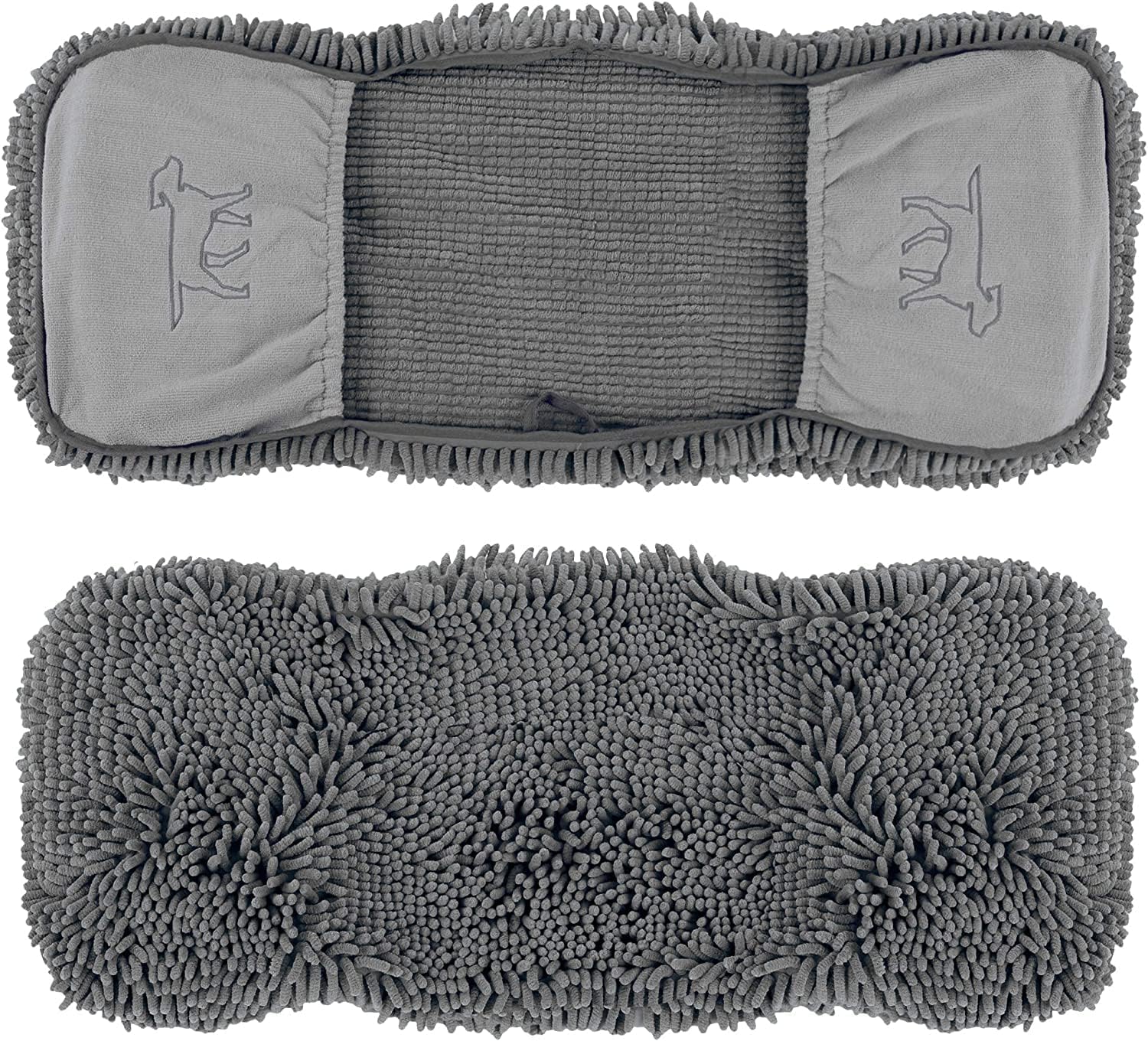 Quick Dry Towel for Dogs | Ultra Absorbent Microfiber Shammy | Extra Large 35X15 Size Dog Bath Towel