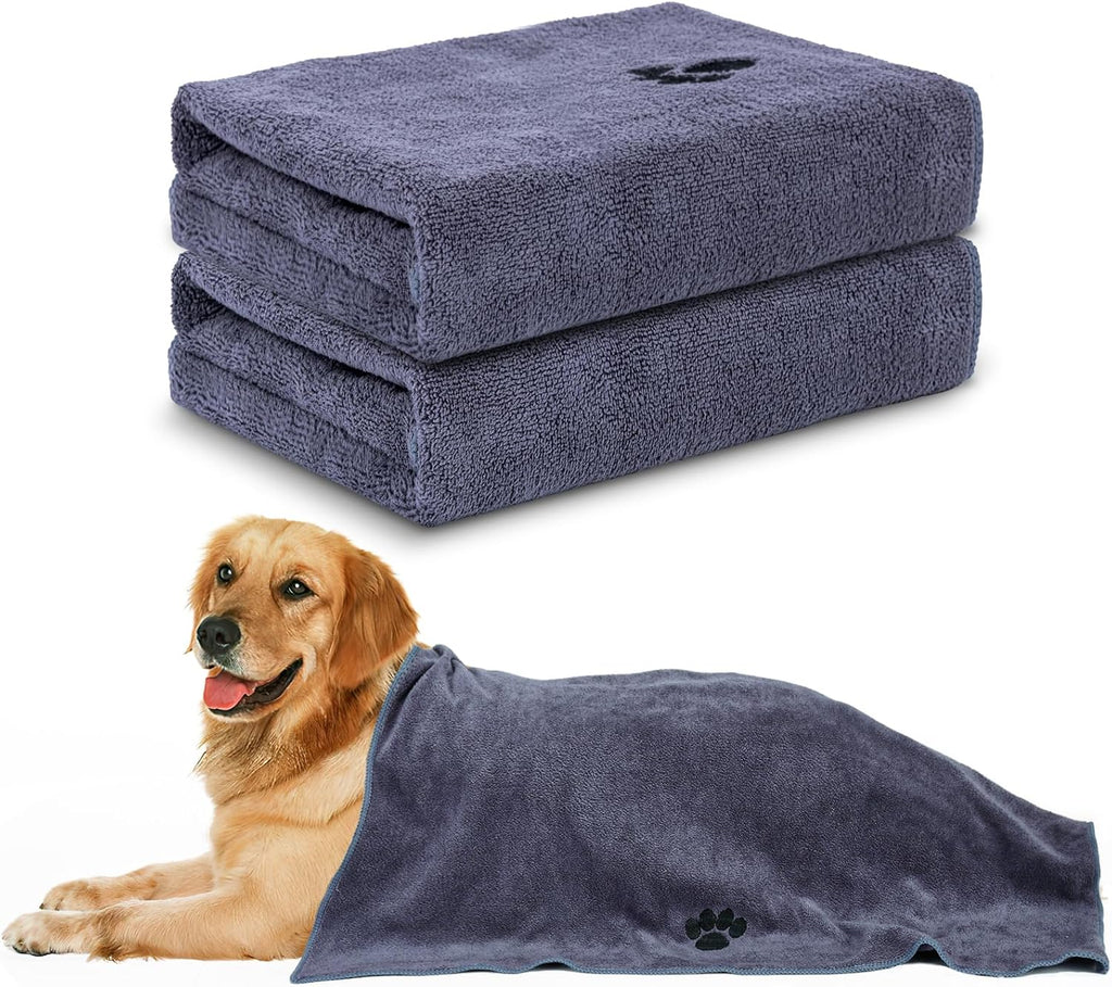 Microfiber Dog Towels for Drying Dogs,40'' X 23.6'', Super Absorbent and Soft Pet Grooming Towel