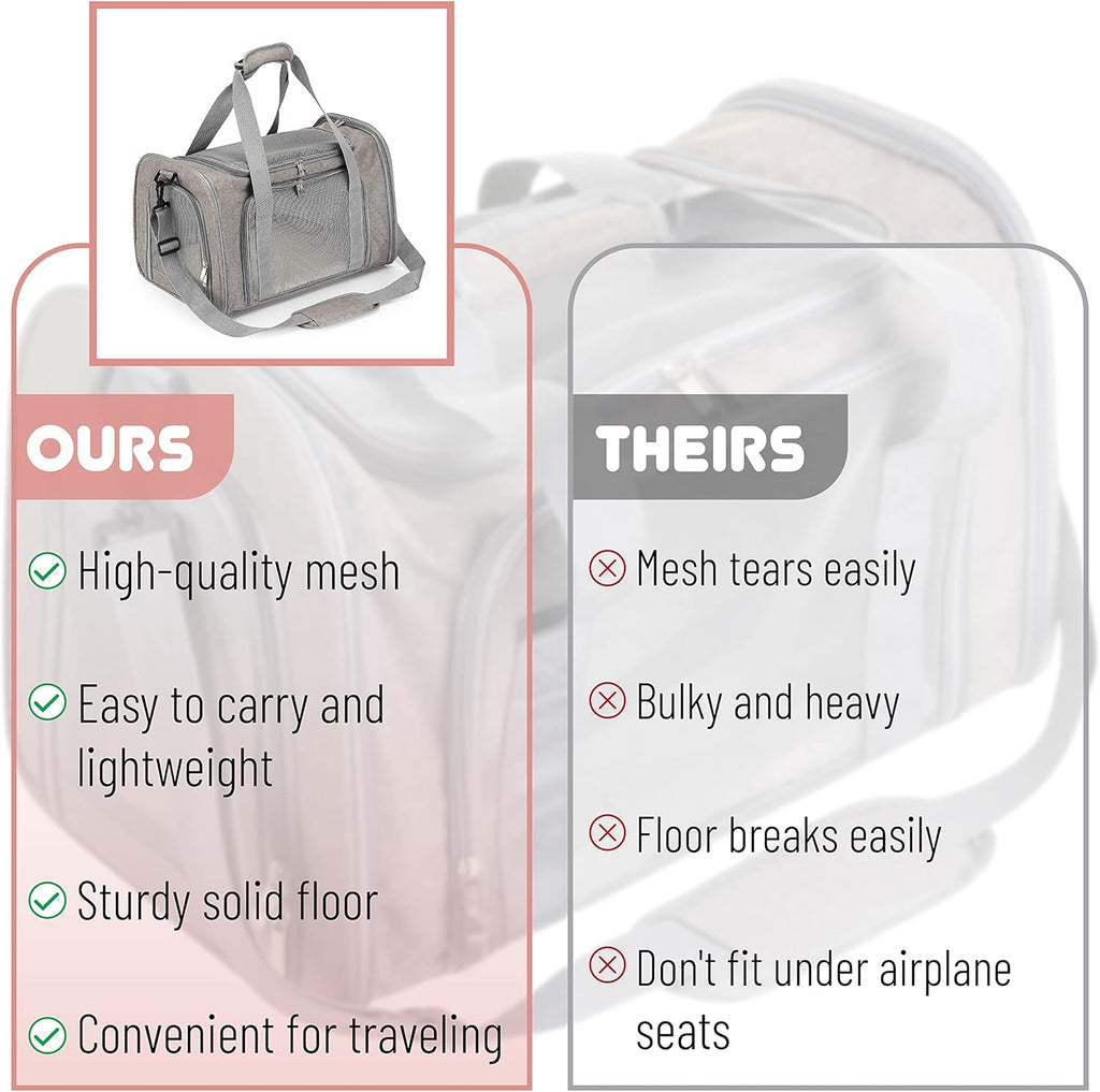 - Pet Carrier, Cat Carrier, Dog Carrier, Cat Bag Carrier, Cat Travel Carrier, Soft Cat Carrier