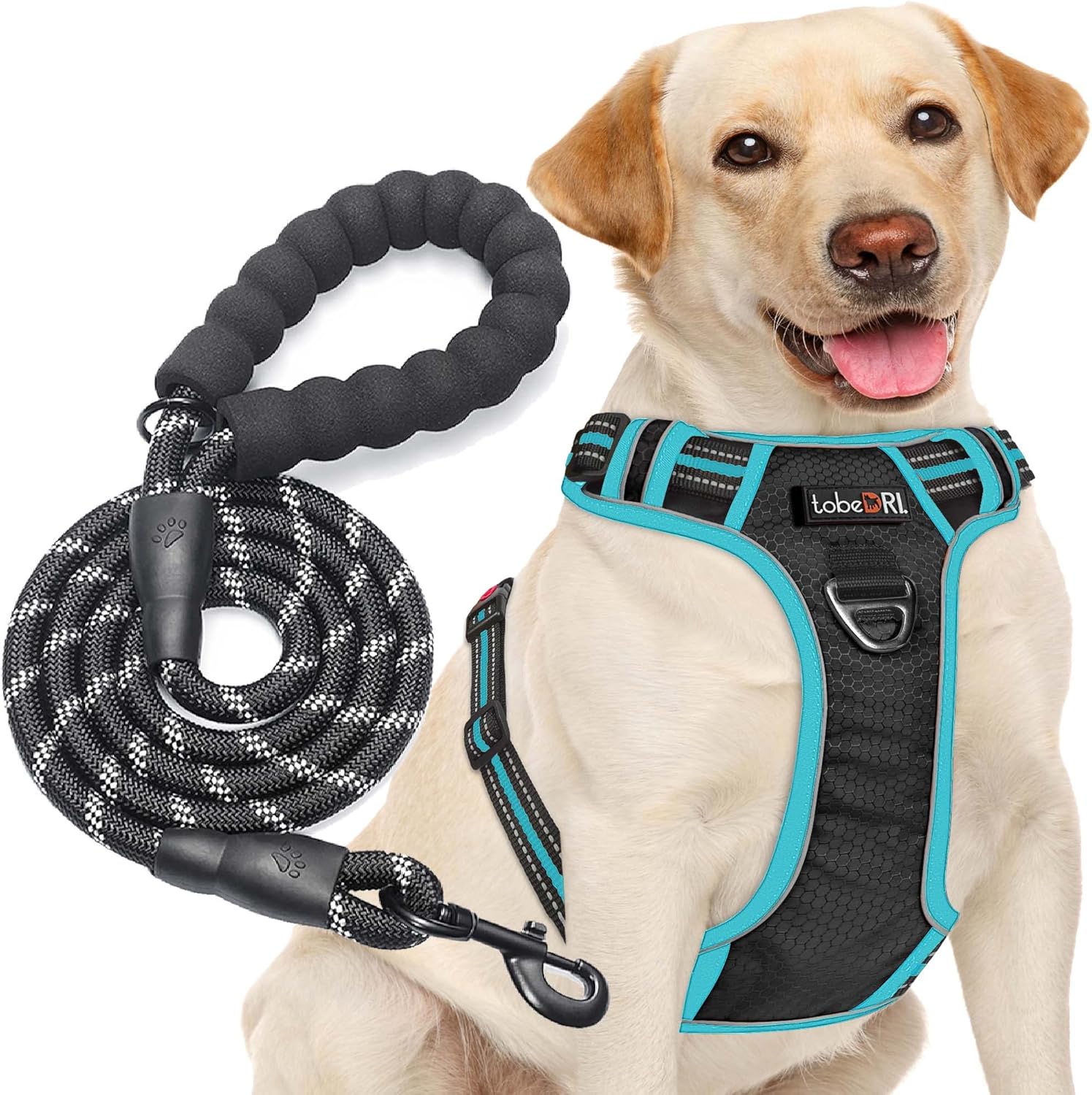 No Pull Dog Harness Adjustable Reflective Oxford Easy Control Medium Large Dog Harness