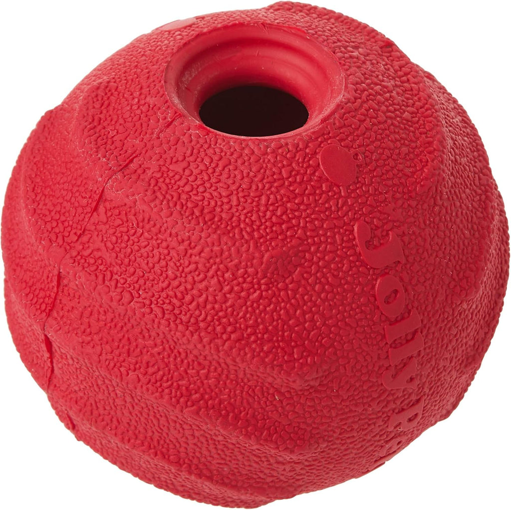 Tuff Tosser Bouncing Ball Tog Toy/Treat Holder, 3 Inches, Red