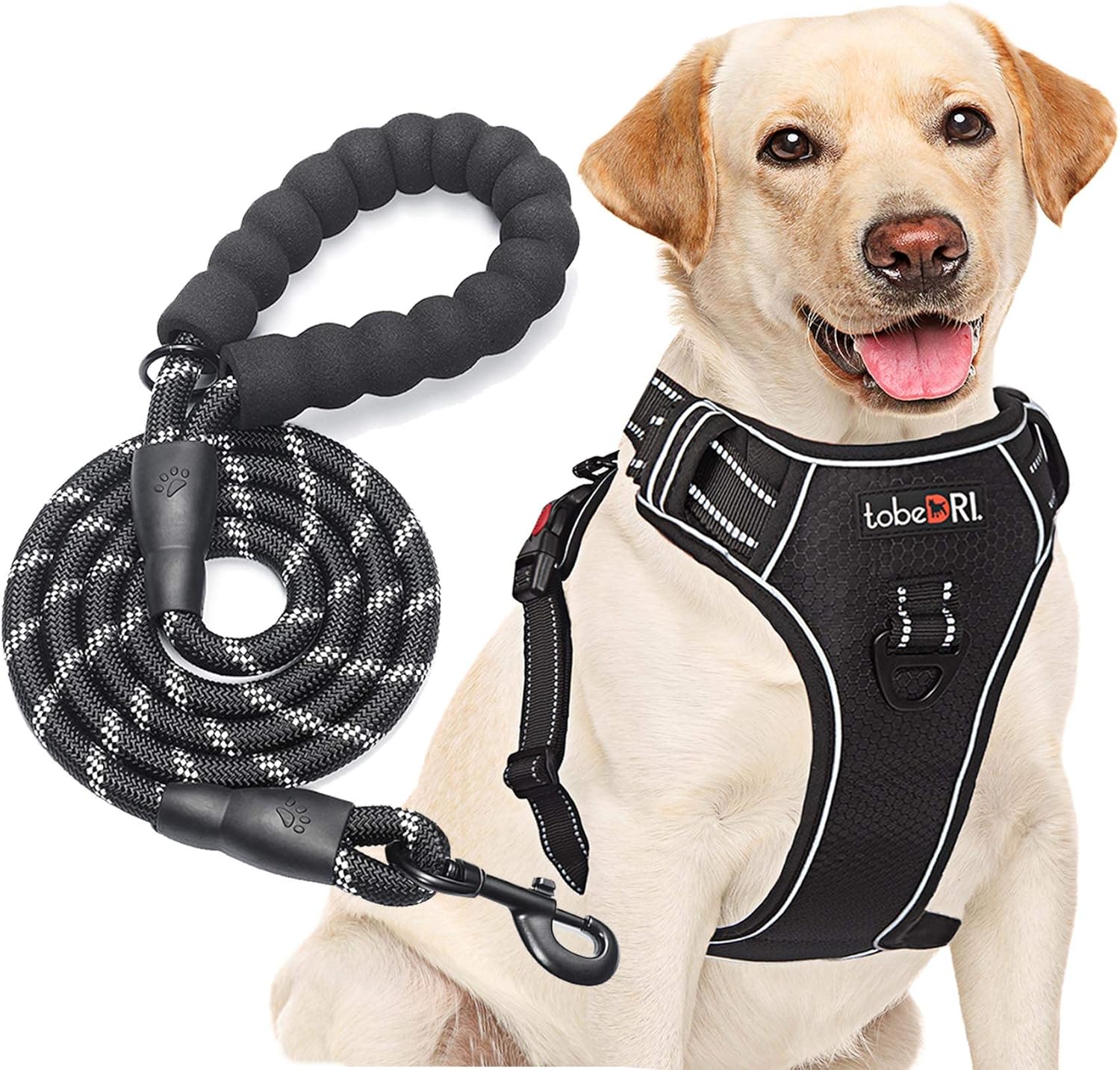 No Pull Dog Harness Adjustable Reflective Oxford Easy Control Medium Large Dog Harness