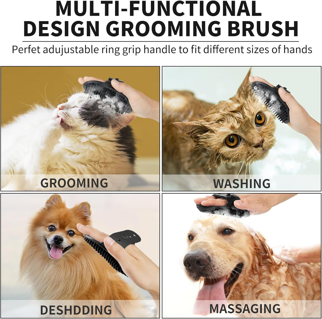 Dog Paw Cleaner, Washer, Muddy Pet Foot Cleaner for Small Medium Breed Dogs/Cats (With 3 Absorbent Towel) (Black, Medium)