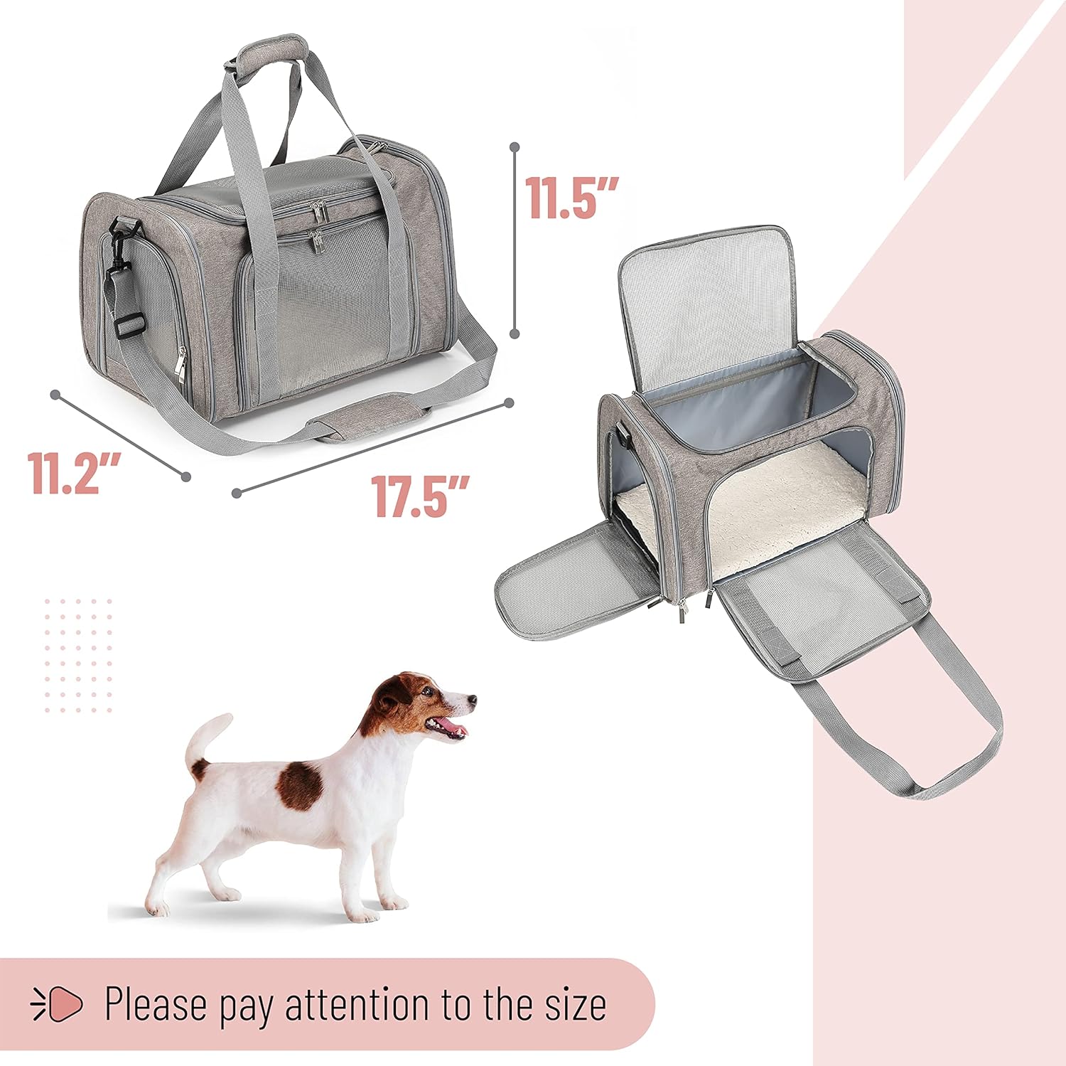 - Pet Carrier, Cat Carrier, Dog Carrier, Cat Bag Carrier, Cat Travel Carrier, Soft Cat Carrier