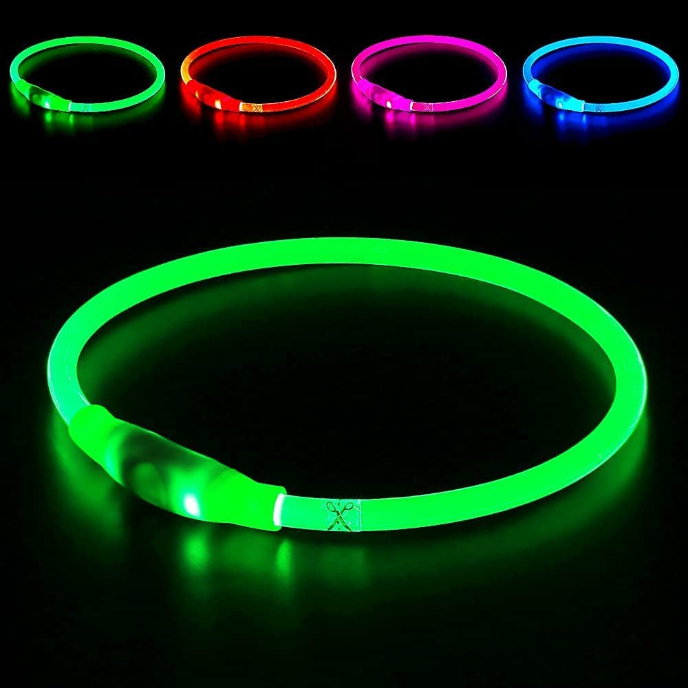 Led Dog Collar,  USB Rechargeable Flash Dog Necklace Ligh